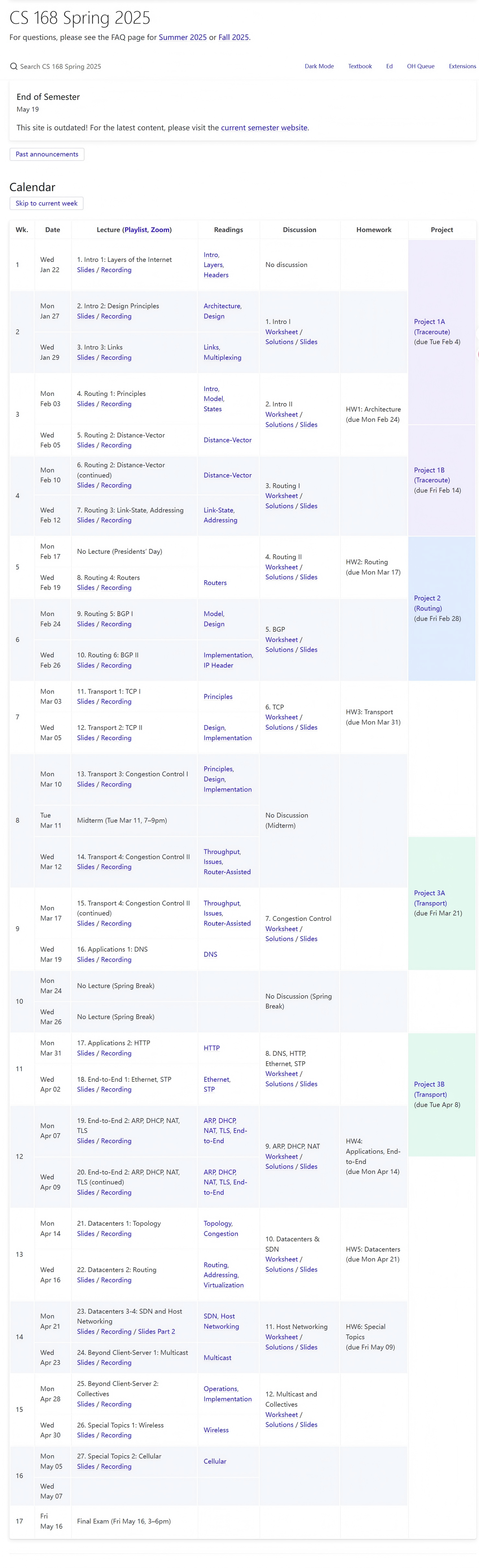 calendar