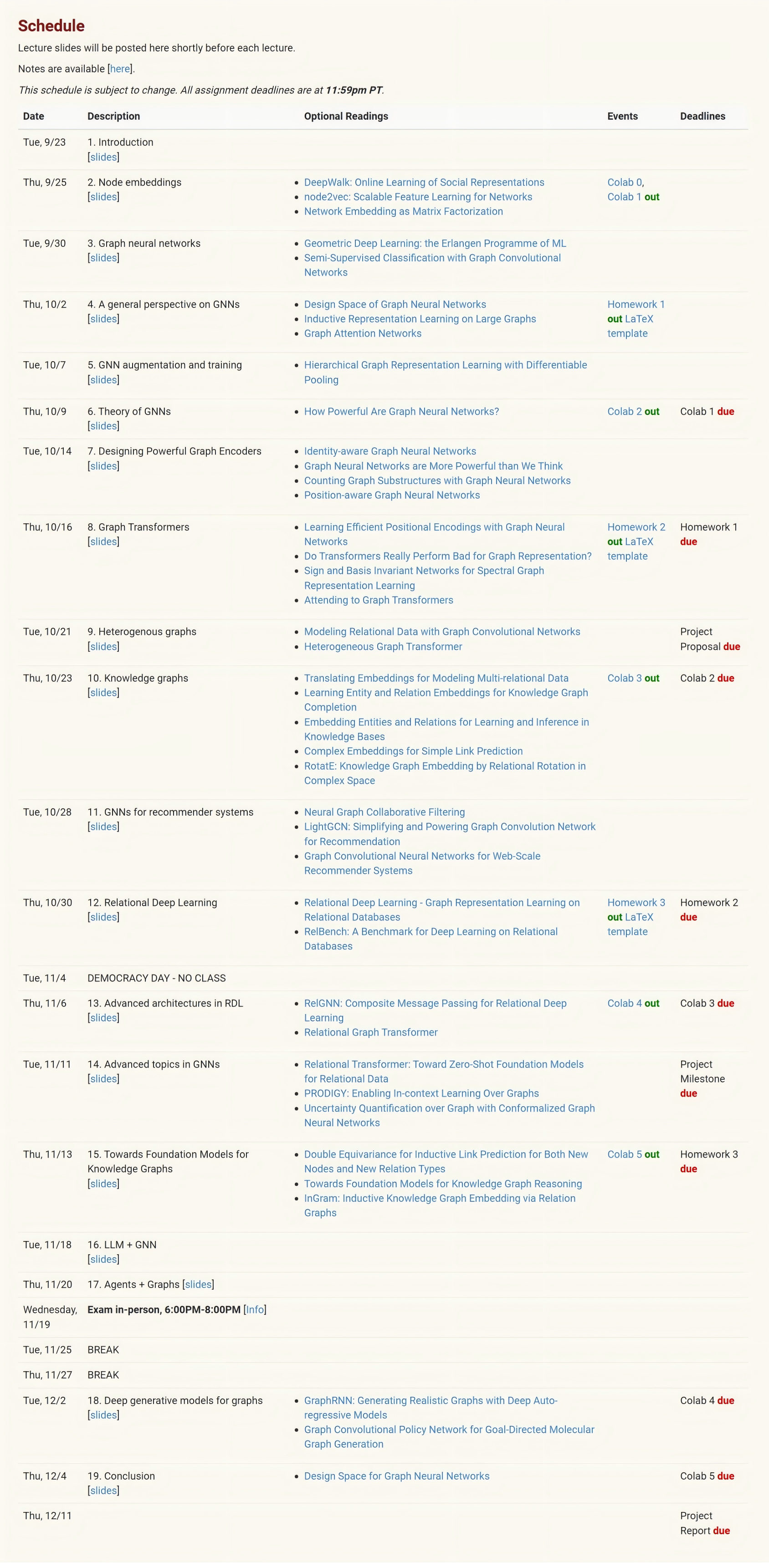 calendar